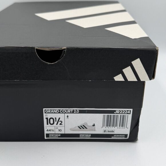 Adidas Men\'s Grand Court 2.0 \'Cloud White Collegiate Green\' Shoes Size 10.5 main image 8